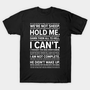 Edward Scissorhands Quotes T-Shirt